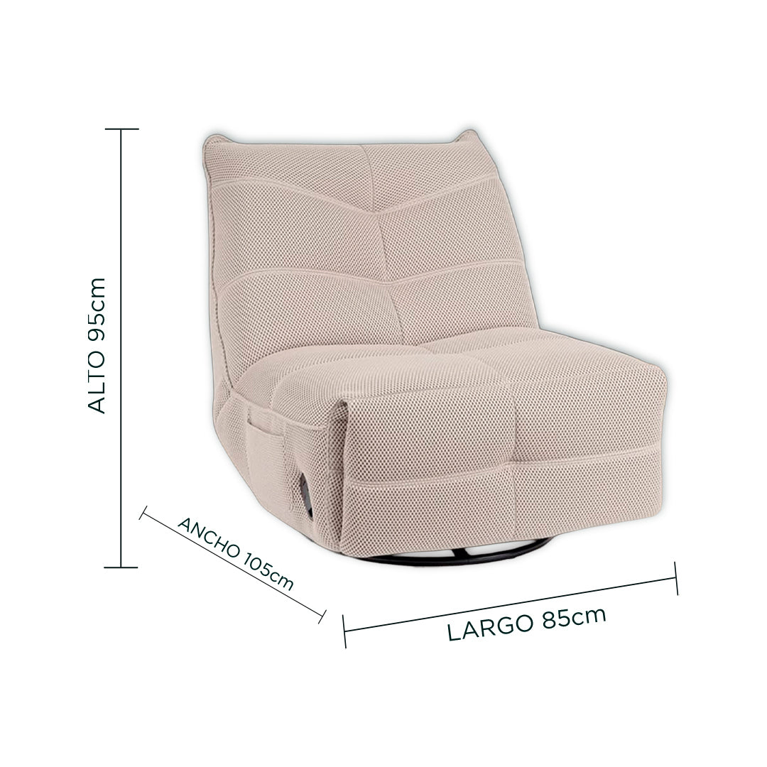 Sillón Edna Giratorio y Reclinable