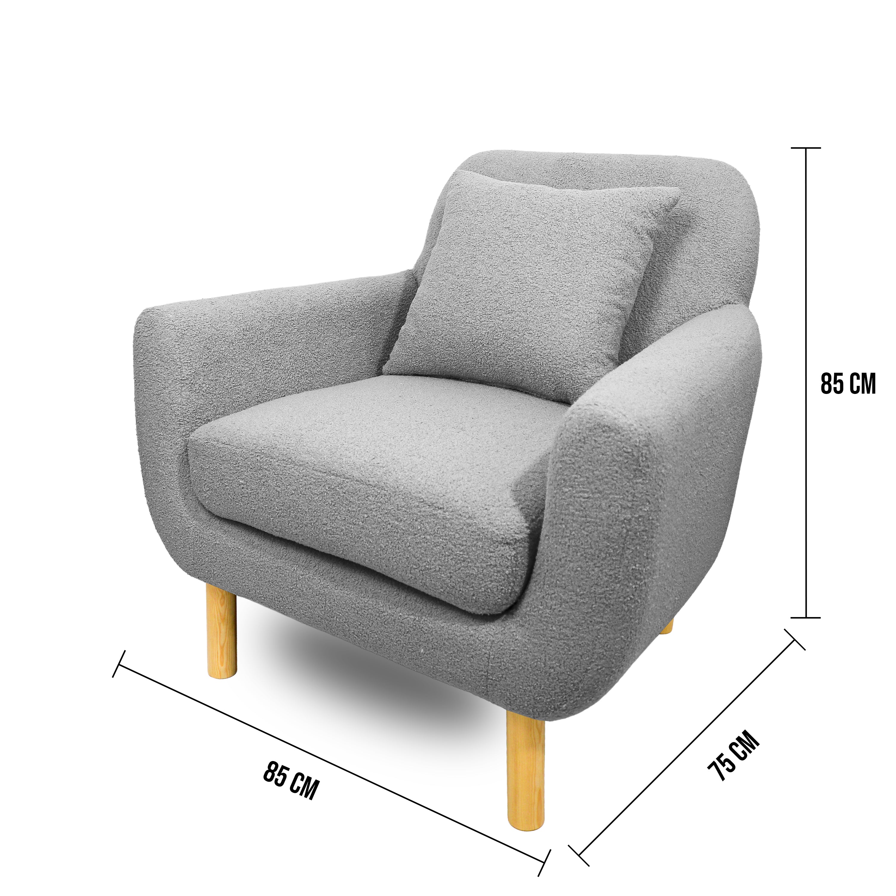 Sillón Ross Gris Claro
