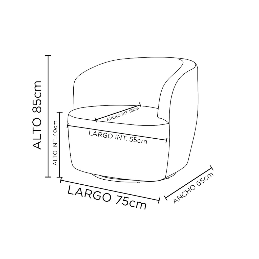 Sillón Giratorio Obi